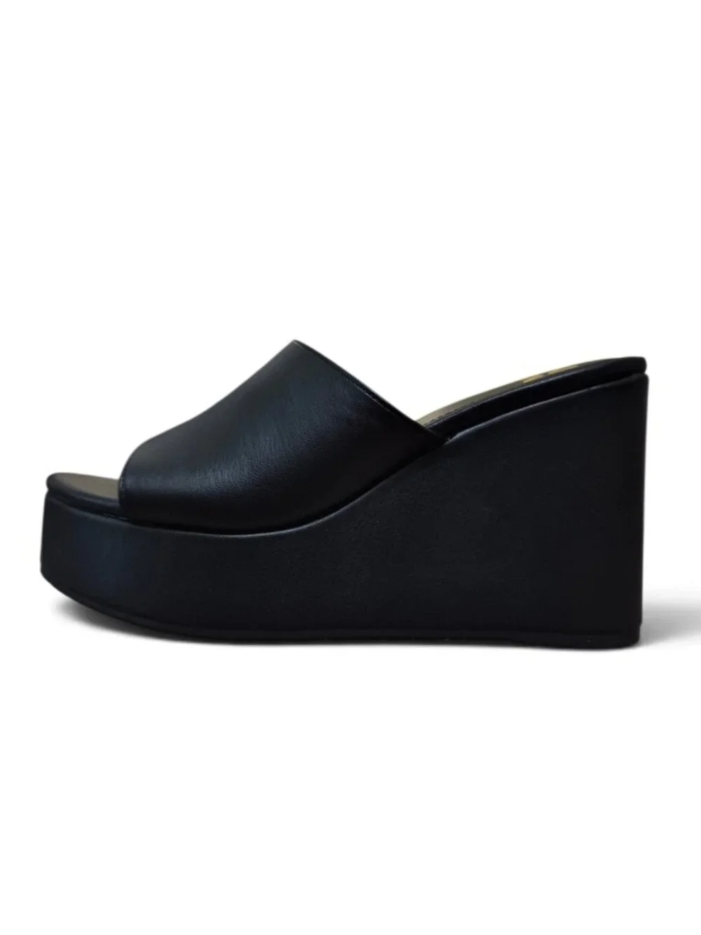 NIB Madden NYC Womens Boho Platform Wedge Slip-On Sandals Size 6, 8, 9, 10 Black